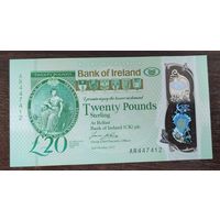 Северная Ирландия 20 фунтов 2017 год Bank of Ireland P-92a полимер UNC