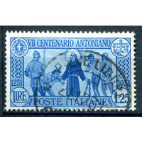 Италия (Королевство) - 1931г. - памяти Св. Антония Падуанского, 1,25 L - 1 марка - гашёная [Mi 367]. #1-It-1-B-2