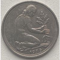 Германия 50 пфеннигов 1976 г. D