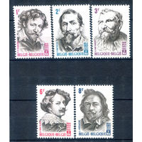 Бельгия - 1965г. - известные люди - 5 марок - полная серия, MLH [Mi 1379-1383]. #2-Be-58-B-1