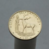 Ватикан 20 лир 1972