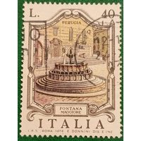 Италия 1974. Фонтан Маджоре в городе Перуджа