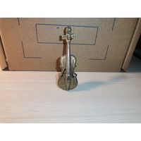 Тяжёлая, металлическая миниатюра "Гитара", высота 7.5 см., номерная.