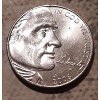 5 центов 2005 Р США 200 лет экспедиции Льюиса Бизон