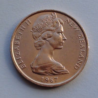 Новая Зеландия 2 цента. 1967 г.