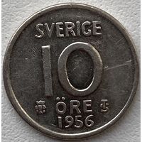 Швеция 10 эре 1956 г.