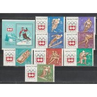 Венгрия. 1963. Спорт. Олимпийские игры. Инсбрук