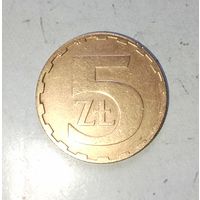 5 злотых 1987 года Польша. Народная Республика.