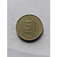 Турция. 5 Куруш 2009 года. (4).