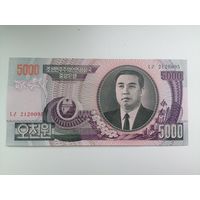 КНДР 5000 UNC c рубля