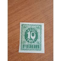 1919 Эстония Мих 8 чистая клей лёгкая наклейка (2-1)