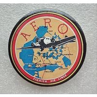 Авиакомпания Эстонии - AERO AIRLINES. (Жесть, 56 мм.)