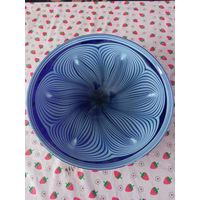 Ваза для фруктов,блюдо.А.Федорков.Сульфидное стекло