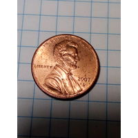 1 цент США  2007 D год