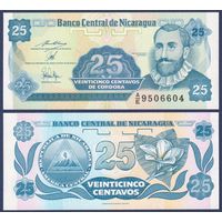 Никарагуа, 25 сентаво 1991 г., P-170a(2), UNC