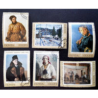СССР 1972 г. Советская живопись. Культура. Искусство, полная серия из 6 марок #0124-И1P1