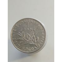 1 франк Франция 1960 года  лот 45