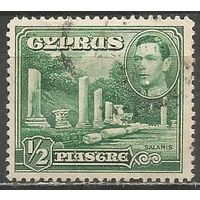Кипр. Король ГеоргVI. Древние руины. 1938г. Mi#137.