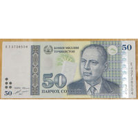 Таджикистан 50 сомони 2017 UNC