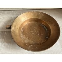 Таз латунный , тазик с ручкой для варенья , Кольчугино, клеймо , латунь