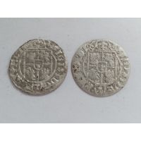 Полуторагрошовик. Полтора гроша. 1,5 гроша. 1623 и 1624гг. РП. 2 шт.