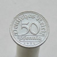 Германия 50 пфеннигов 1921 A
