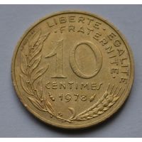 Франция, 10 сантимов 1978 г.