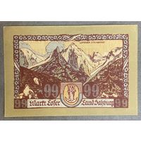Нотгельды Австрия Лофер 50 геллеров 1921 год