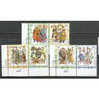 Украина. Национальные костюмы. 2006г. Mi#825-30. Серия в парах.