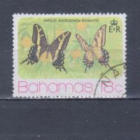 [1739] Багамы 1975. Фауна.Бабочки.18 с. Гашеная марка.