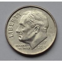 США, 10 центов (1 дайм), 2021 г. Р
