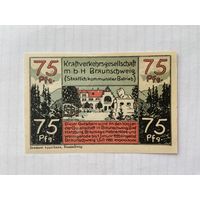 Нотгельд 75 пфеннигов. Брауншвейг. Веймарская республика - 04