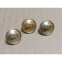 Пуговицы РБ обр 92г ( золотистого цвета)