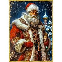 Открытка новогодняя чистая 10х15 см.