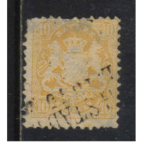 Германия Бавария Кор 1873 Герб Стандарт #29y
