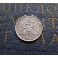 25 центов 1976 Тринидад и Тобаго Без отметки монетного двора #01