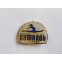 Значок. Знак. "Международный магазин "Гимнаст". "Гимнастика". "Спорт". м
