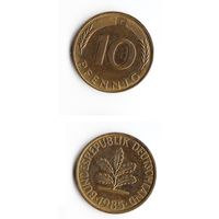 10 пфеннигов Германия 1985 года(F)