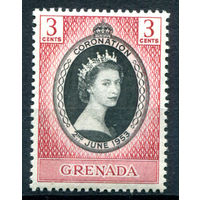 Британские колонии - Гренада - 1953г. - коронация королевы Елизаветы II - 1 марка - полная серия, MNH [Mi 162]. #2-Bc-46-A-1