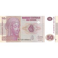 Конго 50 франков образца 2022 года UNC p97A