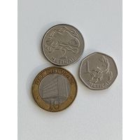 Мозамбик набор 3 монеты: 1, 2, 10 метикал 2019 и 2012 год