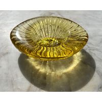 Подсвечник цветное стекло винтаж