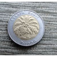 Werty71 Индонезия 1000 рупий 2000 Пальмы биметалл