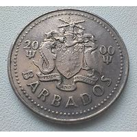 Барбадос 25 Центов 2000. 5-7-17