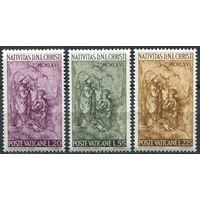 Ватикан 1966 ** Рождество, серия 3 марки