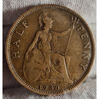 1/2 пенни 1930 года, Великобритания