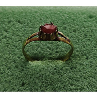 Кольцо с красным камнем. 19 мм. XVIII-XIXв. лот ок-2