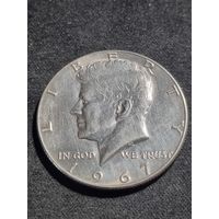 США 50 центов 1967 СЕРЕБРО