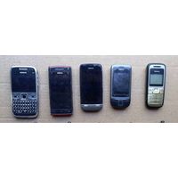 Мобильные телефоны Nokia 5 штук
