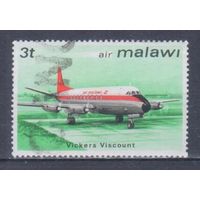 [757] Малави 1972. Авиация.Самолет.3т. Гашеная марка.